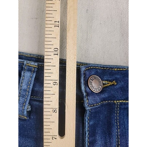 Judy Blue Womens 28x26.5 Jeans Relaxed Distressed Mid Rise Medium Stretch Modern - Picture 8 of 14